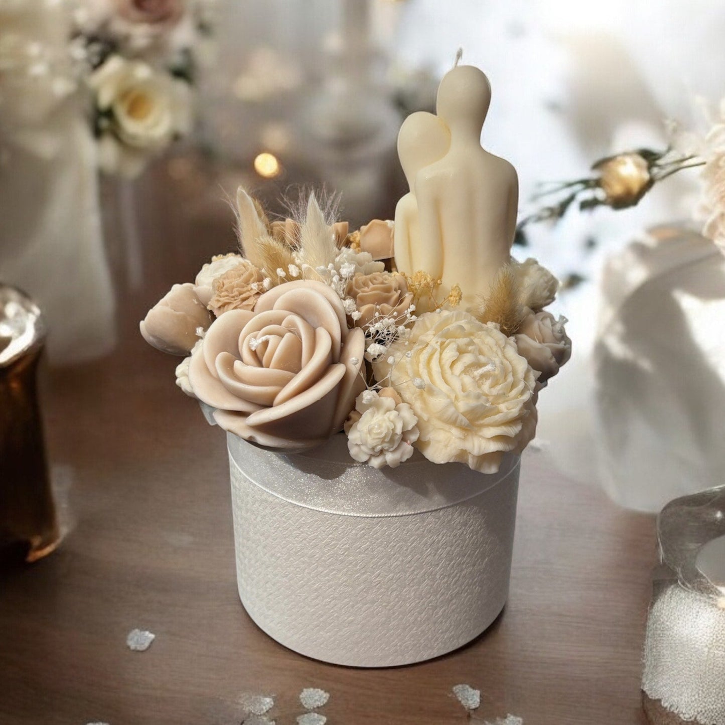 Sójový kvetinový box Wedding